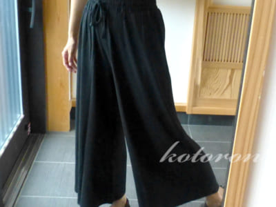 ロングスカート?いいえ、ガウチョパンツです♪涼しいよ~