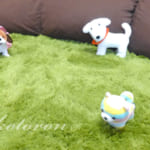 子供部屋のふわふわラグ、草原みたい♪