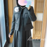 卒業生の保護者コーデ♪体型カバーワンピーススーツ