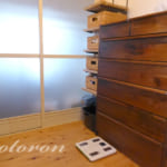 [Web内覧会1][洗面所1]脱衣スペースをカーテンで仕切る