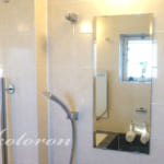 [Web内覧会7][浴室6]鏡のウロコ予防に成功！3年経ってもピカピカ＆付け襟