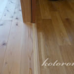 [Web内覧会14][無垢床3]無垢材の酷い汚れを落とす＆睡蓮鉢