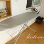 [Web内覧会35][家事室8]大きなアイロン台は色々と使える＆IH調理器のお手入れ