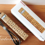 木目調の電源タップ＆ドライブレコーダー