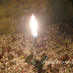 風や花火で消えないロウソクにする簡単な方法