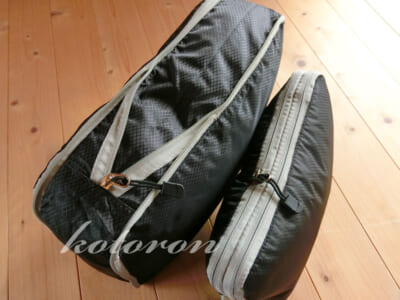 ファスナー式衣類圧縮ポーチ