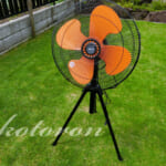 お庭バーベキューの暑さ対策「業務用扇風機」