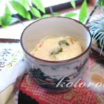 簡単！「ふわとろ茶碗蒸し」お湯と卵入れてチンするだけ♪